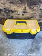MaxSold Auction: Voyager 19" Yellow Portable Plastic Toolbox - Garden City (Georgia, USA) SELLER MANAGED Downsizing Online Auction - Bryce Industrial Drive