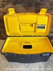 MaxSold Auction: Voyager 19" Yellow Portable Plastic Toolbox - Garden City (Georgia, USA) SELLER MANAGED Downsizing Online Auction - Bryce Industrial Drive
