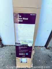 MaxSold Auction: White Faux-Wood Horizontal Mini Blinds 60–90 in Set - Garden City (Georgia, USA) SELLER MANAGED Downsizing Online Auction - Bryce Industrial Drive