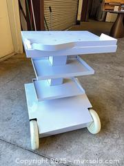 MaxSold Auction: White Painted Steel 3-Tier Rolling Utility Cart - Garden City (Georgia, USA) SELLER MANAGED Downsizing Online Auction - Bryce Industrial Drive
