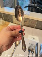 MaxSold Auction: (7 pcs) Stamped 800 Silver Flatware & Vintage Italian Brass Servingware - Vancouver (British Columbia, Canada) PARTNER MANAGED Estate Sale Online Auction - West 54 Avenue