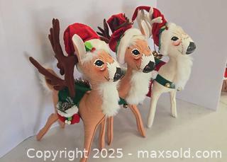 MaxSold Auction: Annalee 2006 Set of 3 Plush Reindeer Figures - Lakeland (Florida, USA) PARTNER MANAGED Estate Sale Online Auction - Canyon Lake Point