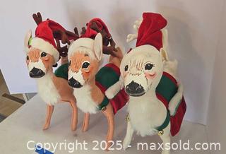 MaxSold Auction: Annalee 2006 Set of 3 Plush Reindeer Figures - Lakeland (Florida, USA) PARTNER MANAGED Estate Sale Online Auction - Canyon Lake Point