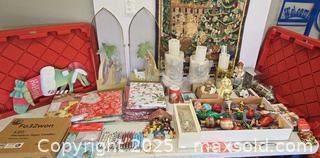 MaxSold Auction: Assorted Christmas Ornaments &#38; Holiday Tabletop Decor - Lakeland (Florida, USA) PARTNER MANAGED Estate Sale Online Auction - Canyon Lake Point