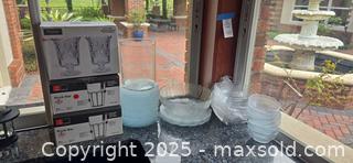 MaxSold Auction: Assorted Glassware — Rock Bar Glasses, Vases &#38; Bowls - Lakeland (Florida, USA) PARTNER MANAGED Estate Sale Online Auction - Canyon Lake Point