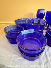MaxSold Auction: Cobalt Blue Glass Tumblers, Goblets, Bowls & Decorative Spheres - Lakeland (Florida, USA) PARTNER MANAGED Estate Sale Online Auction - Canyon Lake Point