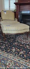 MaxSold Auction: Ethan Allen French Provincial Upholstered Armchair & Matching Ottoman - Lakeland (Florida, USA) PARTNER MANAGED Estate Sale Online Auction - Canyon Lake Point