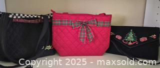 MaxSold Auction: Holiday Quilted &#38; Velvet Handbag Lot with Jewelry - Lakeland (Florida, USA) PARTNER MANAGED Estate Sale Online Auction - Canyon Lake Point