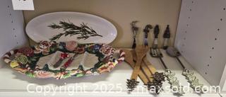 MaxSold Auction: Holiday/Christmas Serving Plates & Utensils - Lakeland (Florida, USA) PARTNER MANAGED Estate Sale Online Auction - Canyon Lake Point