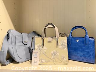 MaxSold Auction: Lot of 3 Women's Handbags: Calvin Klein, Guess & Nine West - Lakeland (Florida, USA) PARTNER MANAGED Estate Sale Online Auction - Canyon Lake Point