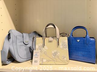 MaxSold Auction: Lot of 3 Women's Handbags: Calvin Klein, Guess & Nine West - Lakeland (Florida, USA) PARTNER MANAGED Estate Sale Online Auction - Canyon Lake Point