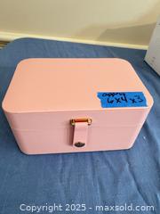 MaxSold Auction: Mixed Color Jewelry Boxes: Pink Travel Case & Gold Music/Photo Box - Lakeland (Florida, USA) PARTNER MANAGED Estate Sale Online Auction - Canyon Lake Point