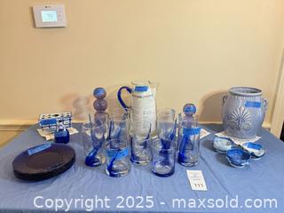 MaxSold Auction: Mixed Lot of Cobalt Blue Glassware and Blue/White Ceramics - Lakeland (Florida, USA) PARTNER MANAGED Estate Sale Online Auction - Canyon Lake Point