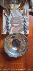 MaxSold Auction: Mixed Silver-Tone Serving Pieces and Utensils + 2 pc Sterling - Lakeland (Florida, USA) PARTNER MANAGED Estate Sale Online Auction - Canyon Lake Point