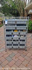 MaxSold Auction: Mobile Parts Cart with 24 Plastic Bins, Metal Frame - Lakeland (Florida, USA) PARTNER MANAGED Estate Sale Online Auction - Canyon Lake Point