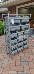 MaxSold Auction: Mobile Parts Cart with 24 Plastic Bins, Metal Frame - Lakeland (Florida, USA) PARTNER MANAGED Estate Sale Online Auction - Canyon Lake Point
