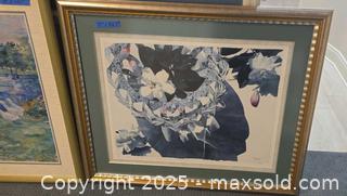 MaxSold Auction: Pair of Framed Art Prints — Landscape &#38; Floral - Lakeland (Florida, USA) PARTNER MANAGED Estate Sale Online Auction - Canyon Lake Point