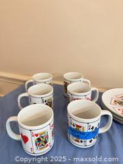 MaxSold Auction: Playing-Card Plates & Mugs, Checkered Plates, Wooden Carved Bowls - Lakeland (Florida, USA) PARTNER MANAGED Estate Sale Online Auction - Canyon Lake Point