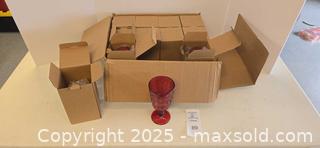 MaxSold Auction: Ruby Red Pressed Glass Goblet Set - Lakeland (Florida, USA) PARTNER MANAGED Estate Sale Online Auction - Canyon Lake Point