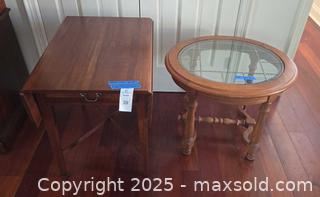 MaxSold Auction: Solid Wood Side Tables, Medium Brown Finish - Lakeland (Florida, USA) PARTNER MANAGED Estate Sale Online Auction - Canyon Lake Point