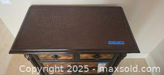 MaxSold Auction: Traditional 5-Drawer Wood Tall Dresser with Herringbone Front - Lakeland (Florida, USA) PARTNER MANAGED Estate Sale Online Auction - Canyon Lake Point