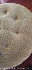 MaxSold Auction: Upholstered Ottomans: 1 Round Tufted Ottoman &#38; 2 Footstools - Lakeland (Florida, USA) PARTNER MANAGED Estate Sale Online Auction - Canyon Lake Point