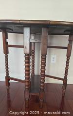 MaxSold Auction: Vintage Drop-Leaf Gateleg Wood Dining Table - Lakeland (Florida, USA) PARTNER MANAGED Estate Sale Online Auction - Canyon Lake Point