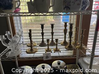 MaxSold Auction: 12 pairs of candle stick holders - Fort Washington (Maryland, USA) SELLER MANAGED Estate Sale Online Auction - Hatton Point Road