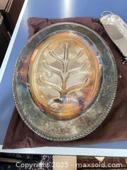 MaxSold Auction: 3-Piece Oval Divided Relish Tray, Long-Handled Server & Scalloped Bowl - Fort Washington (Maryland, USA) SELLER MANAGED Estate Sale Online Auction - Hatton Point Road