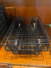 MaxSold Auction: Black Coated Metal Wire Stacking Organizers — Lot of 18–24 - Fort Washington (Maryland, USA) SELLER MANAGED Estate Sale Online Auction - Hatton Point Road