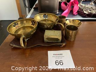 MaxSold Auction: Brass Bowls & Etched Brass Trinket Pieces Lot - Fort Washington (Maryland, USA) SELLER MANAGED Estate Sale Online Auction - Hatton Point Road