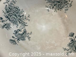 MaxSold Auction: Buffalo Pottery Chrysanthemum Transferware Jardiniere (Lot of 2) - Fort Washington (Maryland, USA) SELLER MANAGED Estate Sale Online Auction - Hatton Point Road