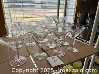 MaxSold Auction: Cocktail, Martini & Coupe Glasses - Mixed Lot (Approx. 12) - Fort Washington (Maryland, USA) SELLER MANAGED Estate Sale Online Auction - Hatton Point Road