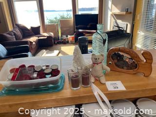 MaxSold Auction: Home Decor &#38; Candle Lot – Includes Whale Coin Bank &#38; Glass Vase - Fort Washington (Maryland, USA) SELLER MANAGED Estate Sale Online Auction - Hatton Point Road