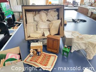 MaxSold Auction: Large Lot of Dollhouse Miniatures & Furniture – Wood Pieces, Rugs, Figures & More - Fort Washington (Maryland, USA) SELLER MANAGED Estate Sale Online Auction - Hatton Point Road
