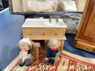 MaxSold Auction: Large Lot of Dollhouse Miniatures & Furniture – Wood Pieces, Rugs, Figures & More - Fort Washington (Maryland, USA) SELLER MANAGED Estate Sale Online Auction - Hatton Point Road