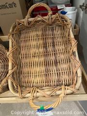 MaxSold Auction: Lot of 3 Natural Wicker/Rattan Baskets - Fort Washington (Maryland, USA) SELLER MANAGED Estate Sale Online Auction - Hatton Point Road