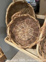 MaxSold Auction: Lot of 3 Natural Wicker/Rattan Baskets - Fort Washington (Maryland, USA) SELLER MANAGED Estate Sale Online Auction - Hatton Point Road
