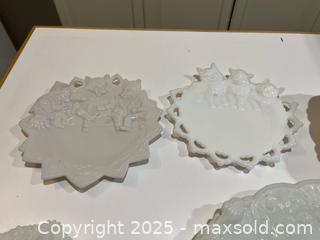 MaxSold Auction: Lot of 7 Milk Glass Serving Dishes and Small Plates - Fort Washington (Maryland, USA) SELLER MANAGED Estate Sale Online Auction - Hatton Point Road