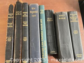 MaxSold Auction: Lot of 8 Mixed Religious Books, Includes Holy Bible - Fort Washington (Maryland, USA) SELLER MANAGED Estate Sale Online Auction - Hatton Point Road