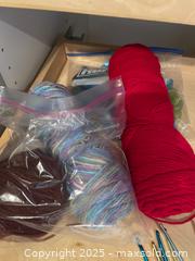 MaxSold Auction: Lot of Crochet Hooks and Yarn Skeins - Fort Washington (Maryland, USA) SELLER MANAGED Estate Sale Online Auction - Hatton Point Road
