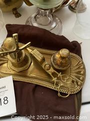 MaxSold Auction: Lot of Mixed Metal Lighting, Desk Accessories & Teaware - Fort Washington (Maryland, USA) SELLER MANAGED Estate Sale Online Auction - Hatton Point Road