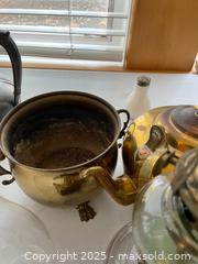 MaxSold Auction: Lot of Mixed Metal Lighting, Desk Accessories & Teaware - Fort Washington (Maryland, USA) SELLER MANAGED Estate Sale Online Auction - Hatton Point Road