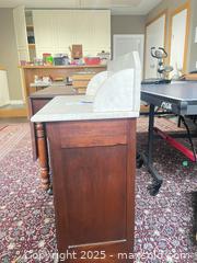 MaxSold Auction: Marble-Top Wood Dresser - Fort Washington (Maryland, USA) SELLER MANAGED Estate Sale Online Auction - Hatton Point Road