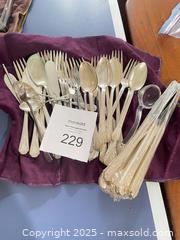 MaxSold Auction: Mixed Flatware/Silverware Lot, Approx. 30+ Pieces - Fort Washington (Maryland, USA) SELLER MANAGED Estate Sale Online Auction - Hatton Point Road