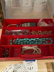 MaxSold Auction: Mixed Jewelry Lot — 8–10 Pieces with Red Storage Box - Fort Washington (Maryland, USA) SELLER MANAGED Estate Sale Online Auction - Hatton Point Road