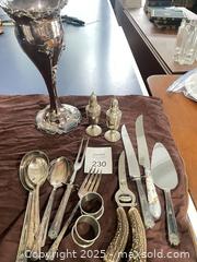 MaxSold Auction: Mixed Silver-Plated Flatware & Serving Pieces, Approx. 18 pcs - Fort Washington (Maryland, USA) SELLER MANAGED Estate Sale Online Auction - Hatton Point Road