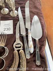 MaxSold Auction: Mixed Silver-Plated Flatware & Serving Pieces, Approx. 18 pcs - Fort Washington (Maryland, USA) SELLER MANAGED Estate Sale Online Auction - Hatton Point Road