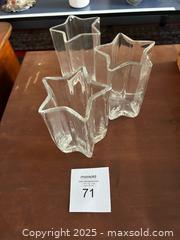 MaxSold Auction: Set of 3 Star-Shaped Glass Vases / Candle Holders - Fort Washington (Maryland, USA) SELLER MANAGED Estate Sale Online Auction - Hatton Point Road