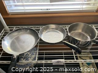 MaxSold Auction: Wagner Ware Magnalite Cookware – 3 Pieces with Lids - Fort Washington (Maryland, USA) SELLER MANAGED Estate Sale Online Auction - Hatton Point Road